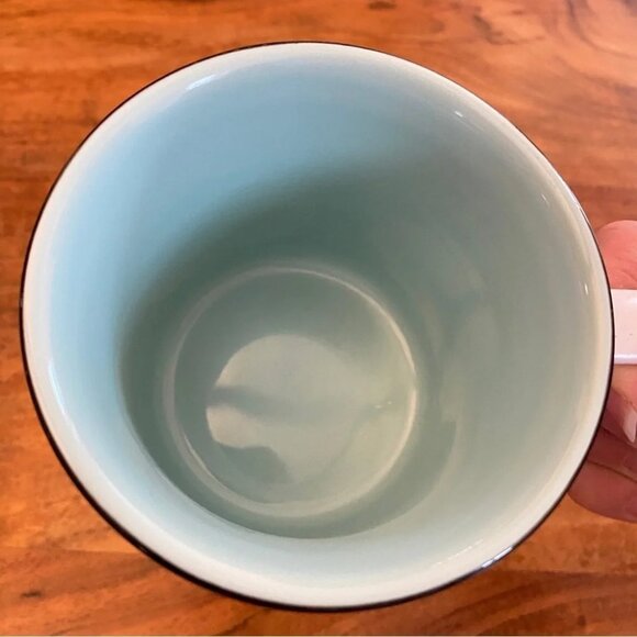 David’s Tea Rustic Mug Christmas Holiday Camper Cup with Little Green Trees 13oz - Picture 13 of 14